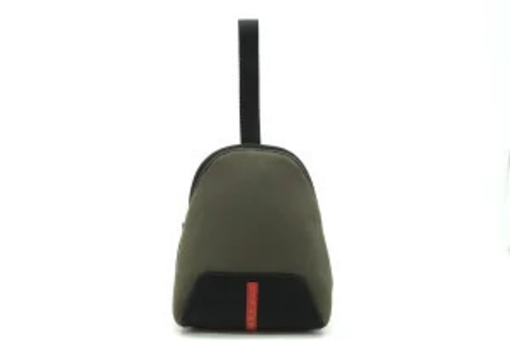 Prada Pouch Khaki Red Green